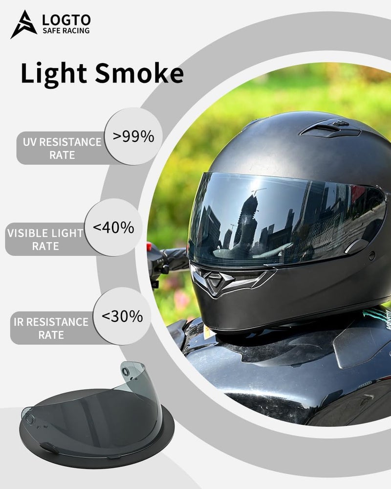Logto Replacement Motorcycle Helmet Visor Shield for Star RS-1 Vortex Qualifier Revolver Helmet Accessories Universal - Image 5